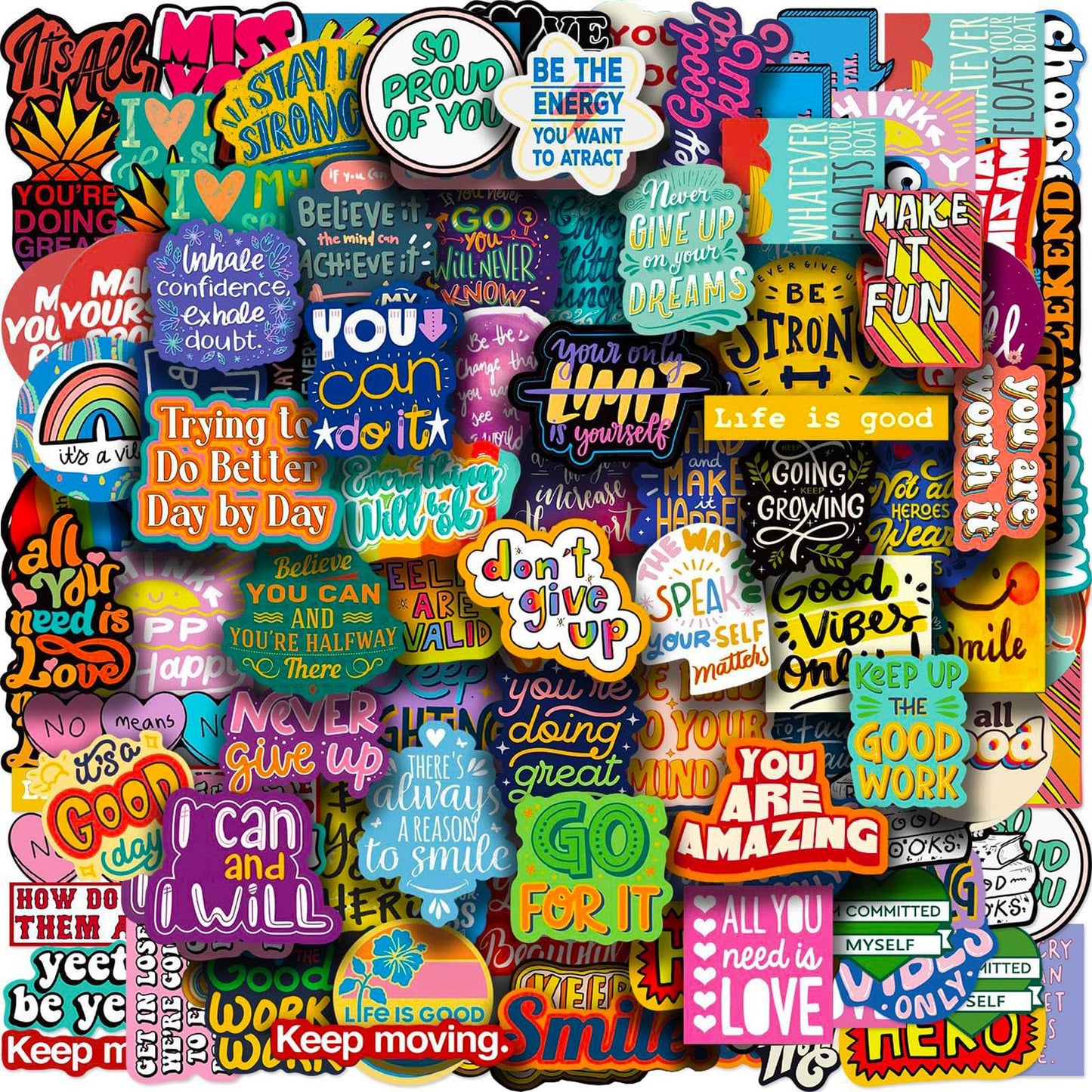 Halloween Stickers, 100Pcs Halloween Pumpkin Theme Stickers Bulk, Vinyl Waterproof Halloween Holiday Party Sticker, Halloween Holiday Gifts for Kids Teens Adults