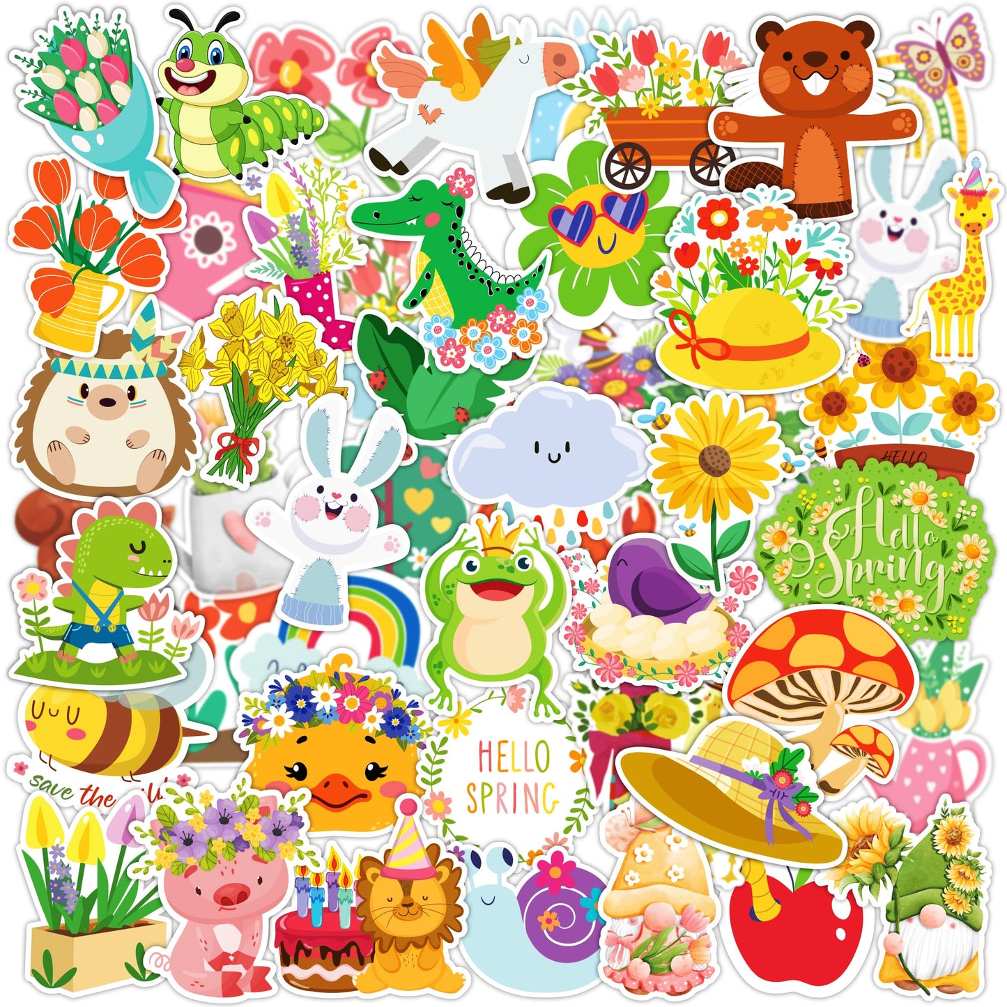 OHOME Winter Stickers | 100 PCS Snowflake Stickers for Kids - Vinyl Winter Games Toys Gifts Activities Party Favors Supplies - Snowman Crafts Bulk for Classroom Home