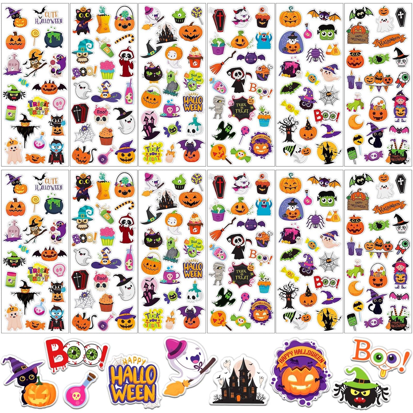 UPINS 12 Sheets Christmas Holiday Stickers 3D Puffy Foam Decals