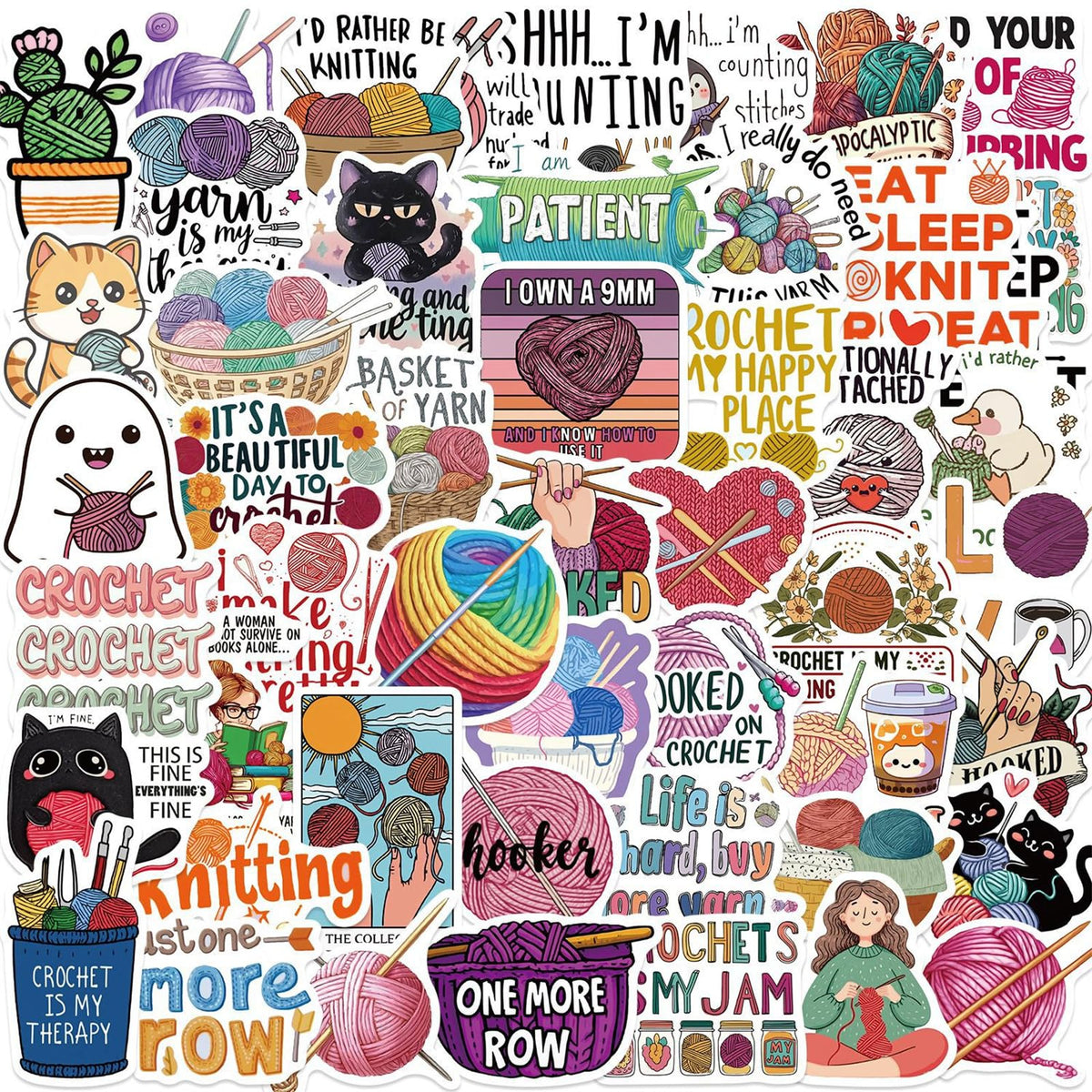 50pcs Flower Motivational Stickers, Motivational Quote Sticker for Water Bottle Adults Women TeenStickers, Vinyl Positive Stickers Decals for Laptop Journal Computer Phone Case(Colourful-P7)